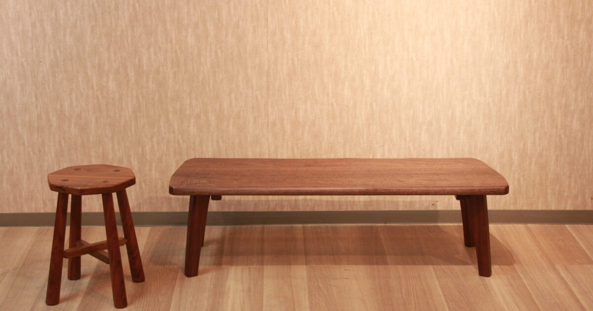 八角形スツール | 制作事例 | 木工房ひのかわ | 創作家具・注文家具