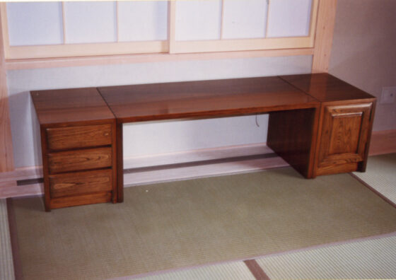 木製文机 リエロ デスク 木製 幅110cm 勉強机 机 作業机 ローデスク