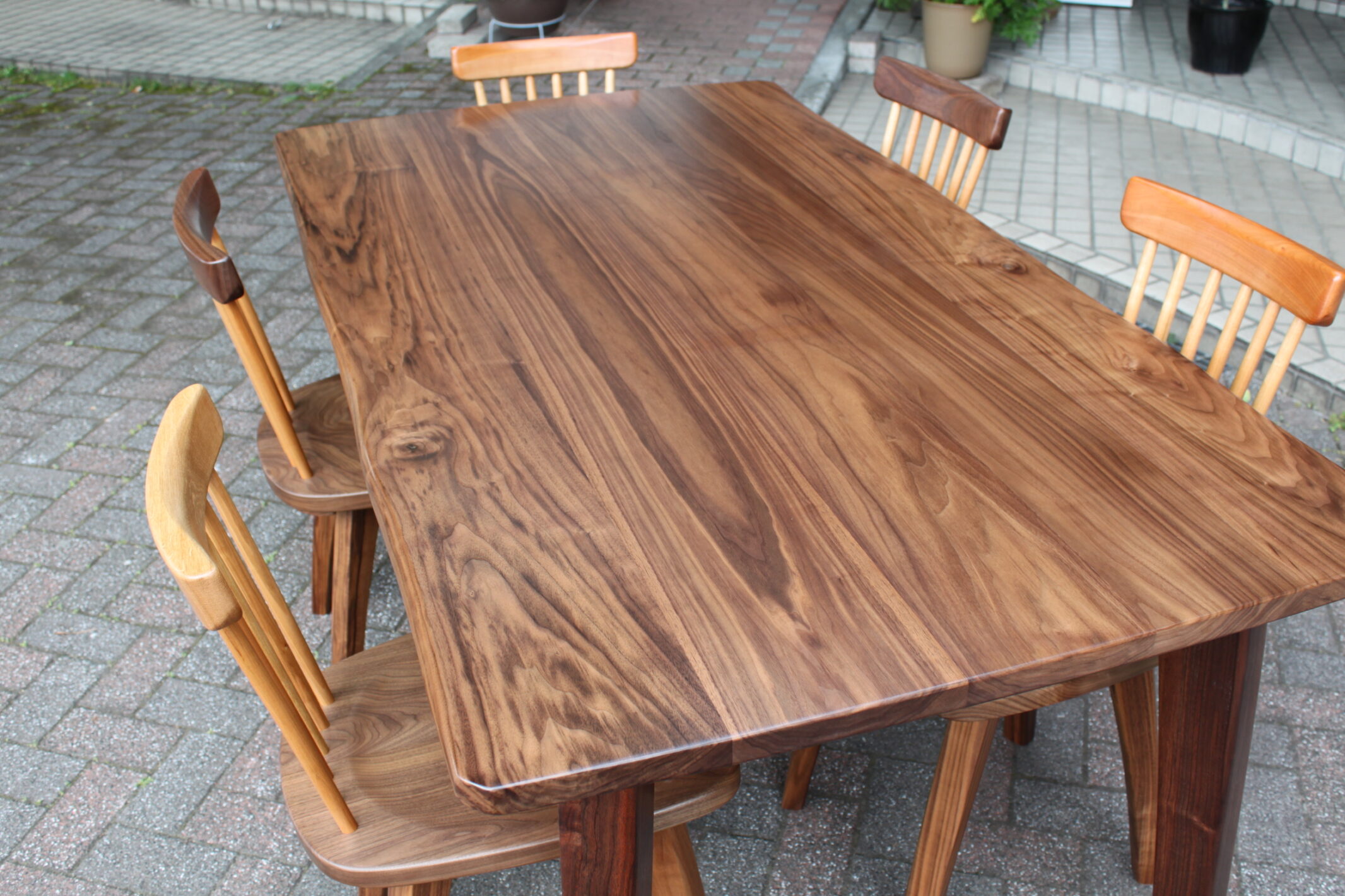 ダイニングテーブルセット | 制作事例 | 木工房ひのかわ | 創作家具