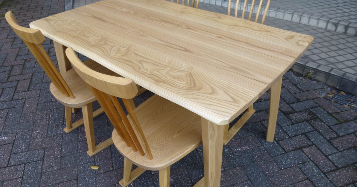 ダイニングテーブルセット | 制作事例 | 木工房ひのかわ | 創作家具・注文家具・熊本の家具工房