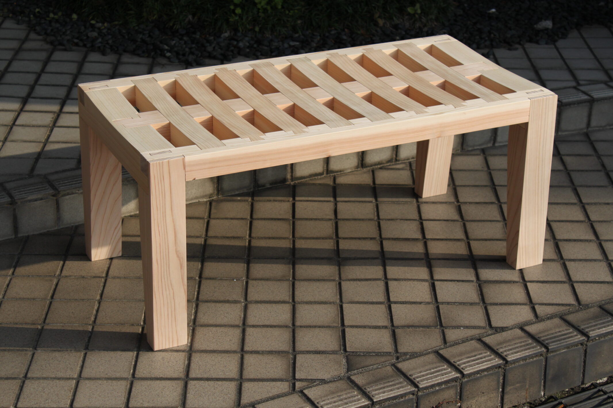 木製ベンチ　ハンドメイド How to make a wooden bench - I made a stylish bench easily with