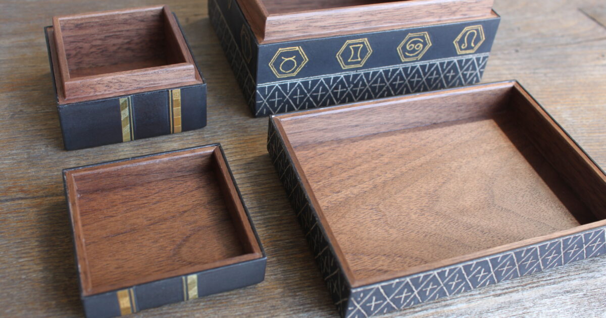 肥後象嵌箱 | 制作事例 | 木工房ひのかわ | 創作家具・注文家具