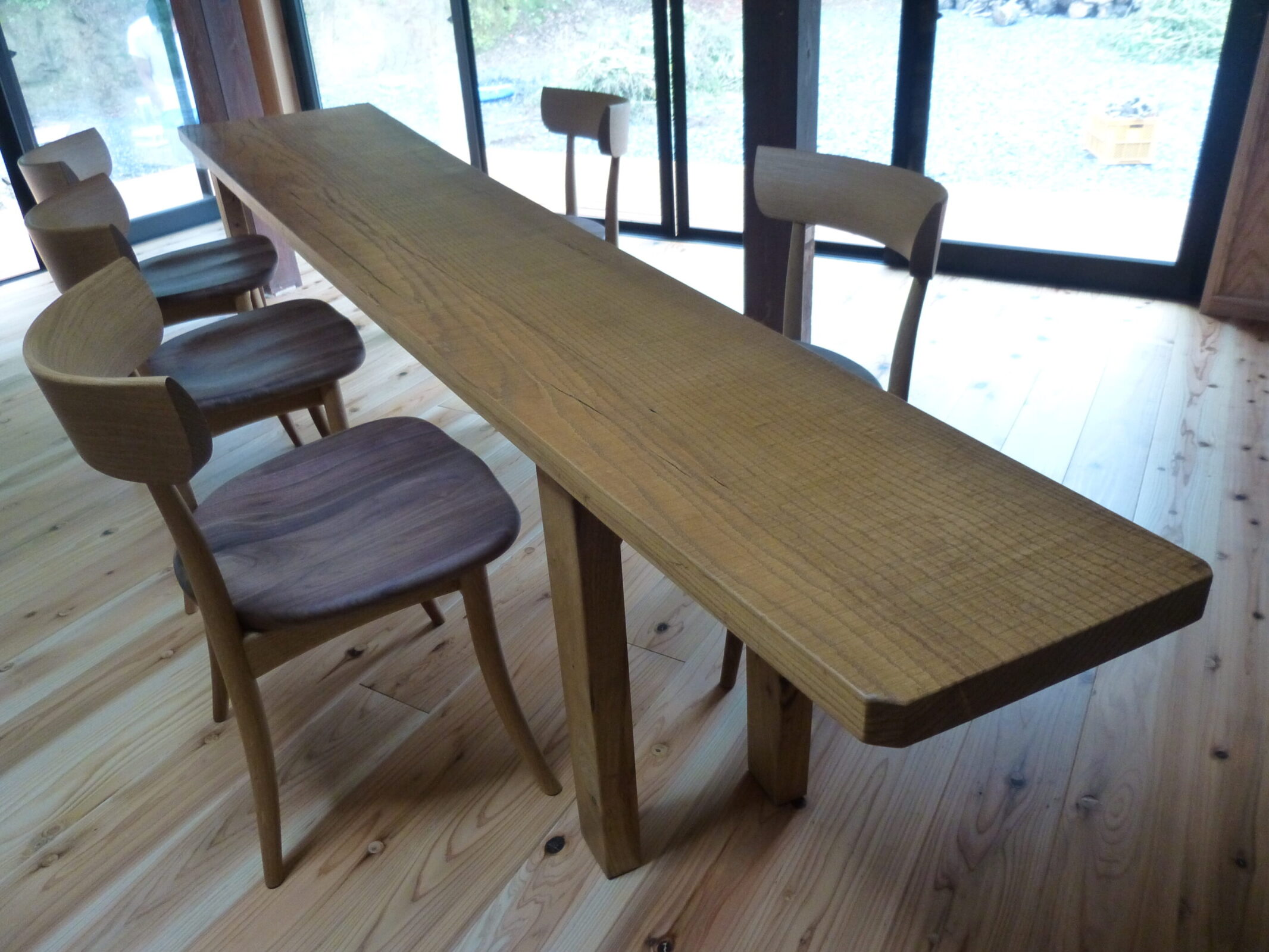 長テーブル | 制作事例 | 木工房ひのかわ | 創作家具・注文家具・熊本