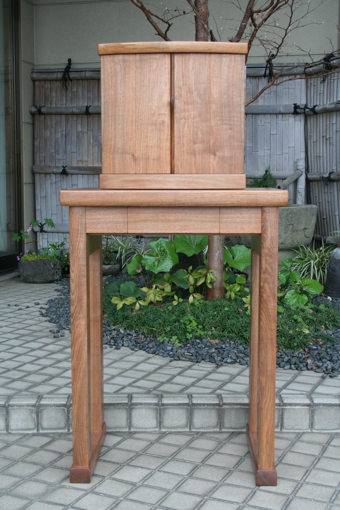 仏壇(折戸) | 制作事例 | 木工房ひのかわ | 創作家具・注文家具・熊本