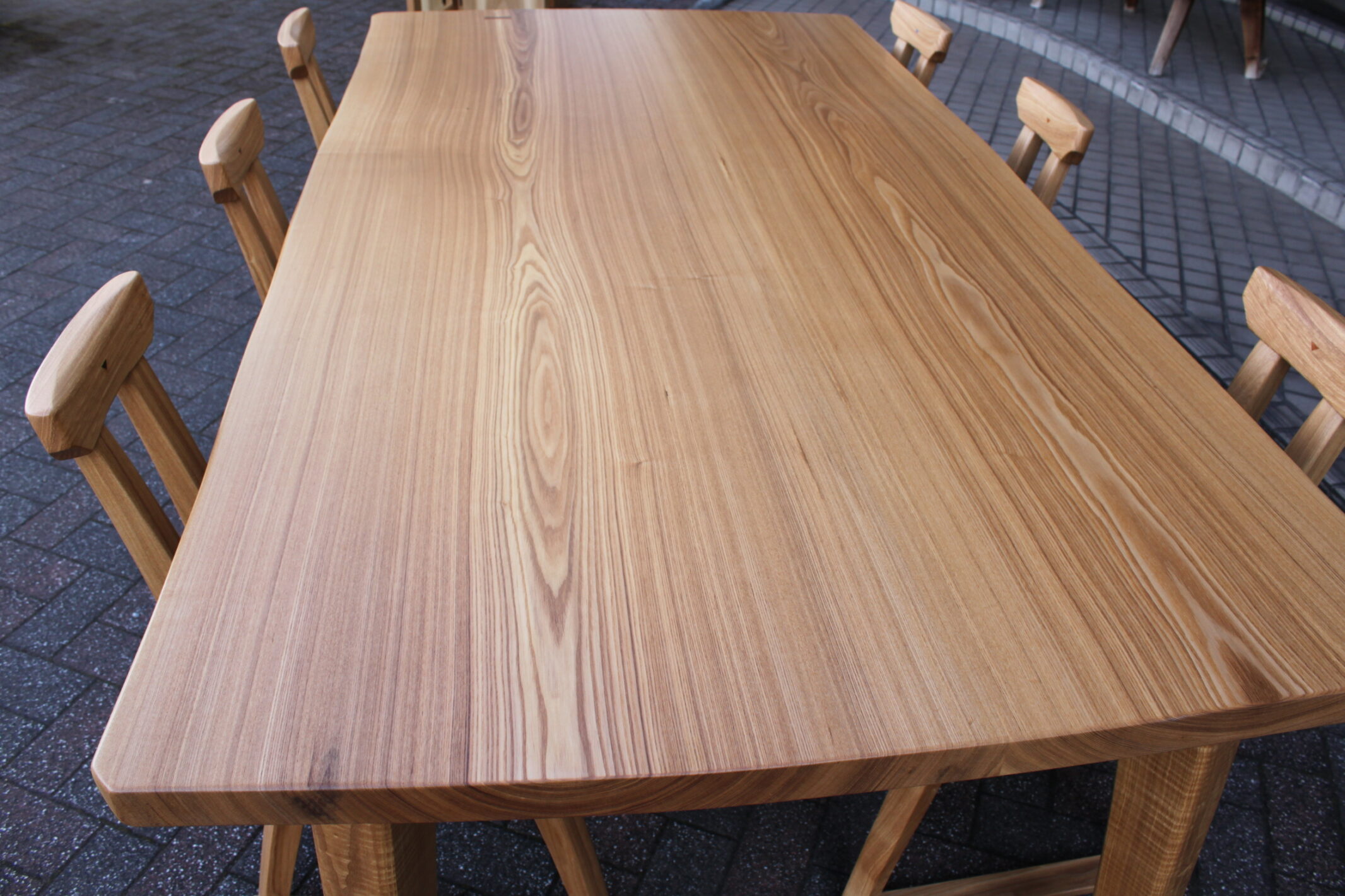 大きなダイニングテーブルセット | 制作事例 | 木工房ひのかわ | 創作