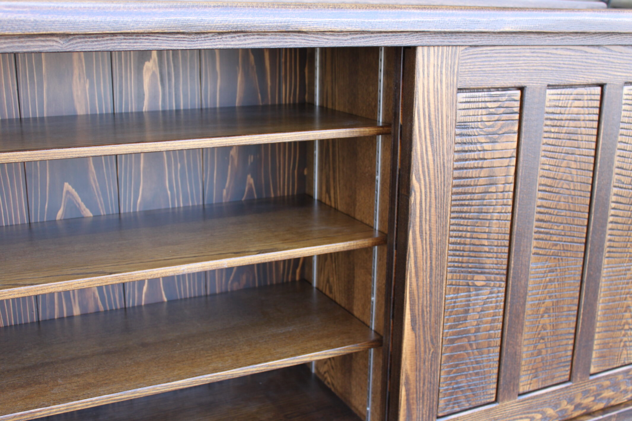 未使用 博永家具の鋸目、四方棚