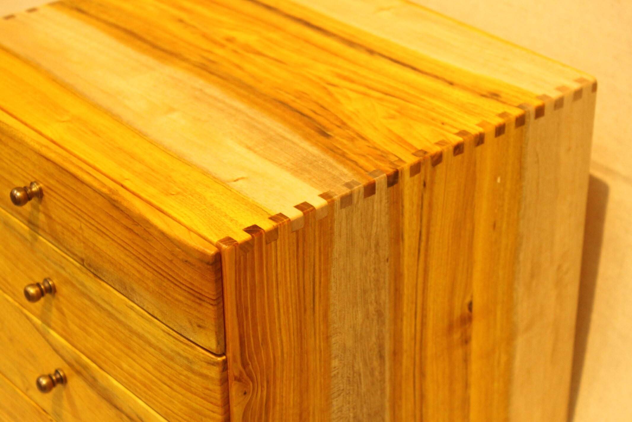 ハゼ材の小引出し 制作事例 木工房ひのかわ 創作家具 注文家具 熊本の家具工房