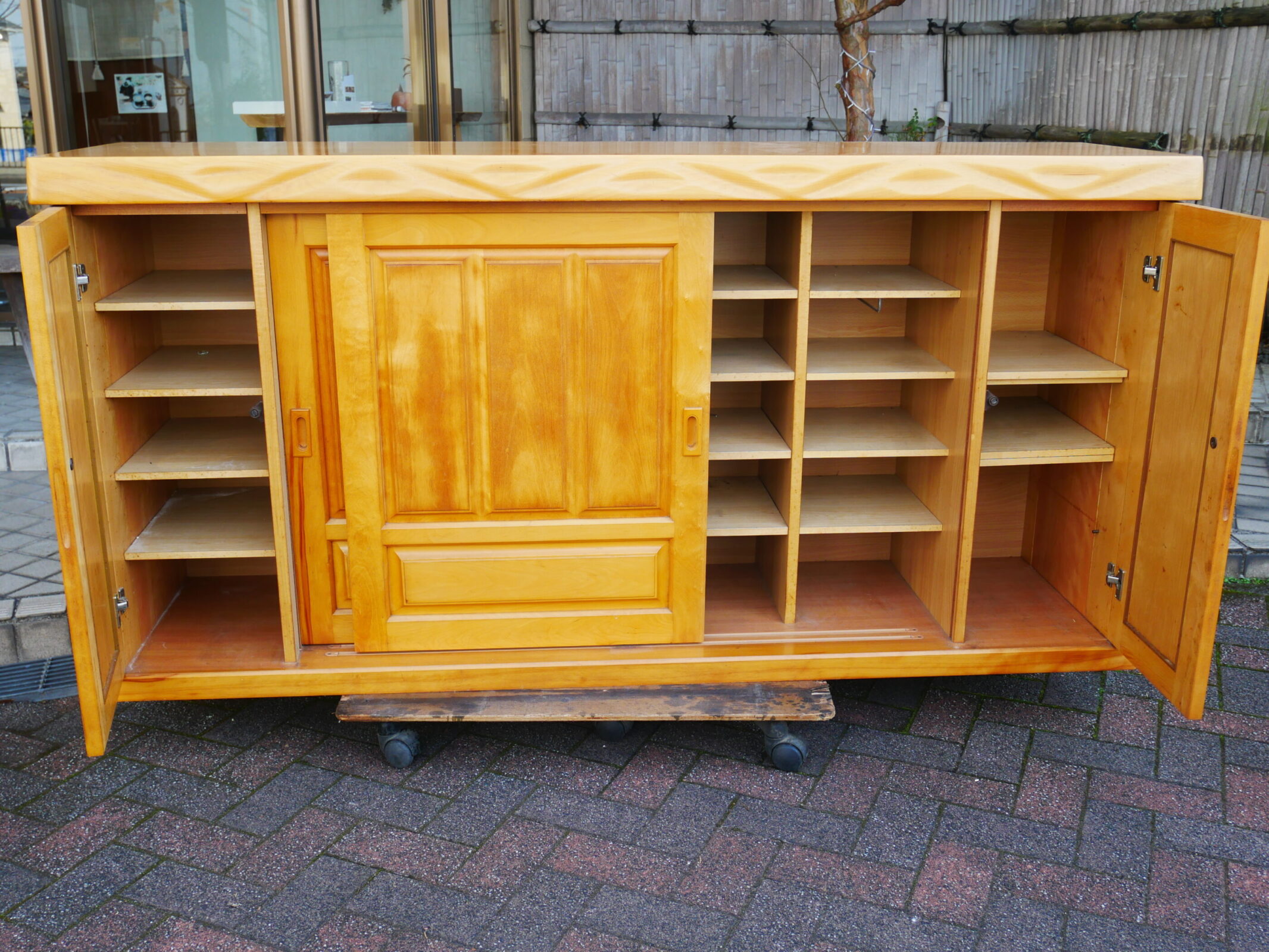 和テイストNational 松下電工 下駄箱 リメイクやDIYにも 引き取り可 和テイストNational 松下電工 下駄箱 リメイクやDIYにも