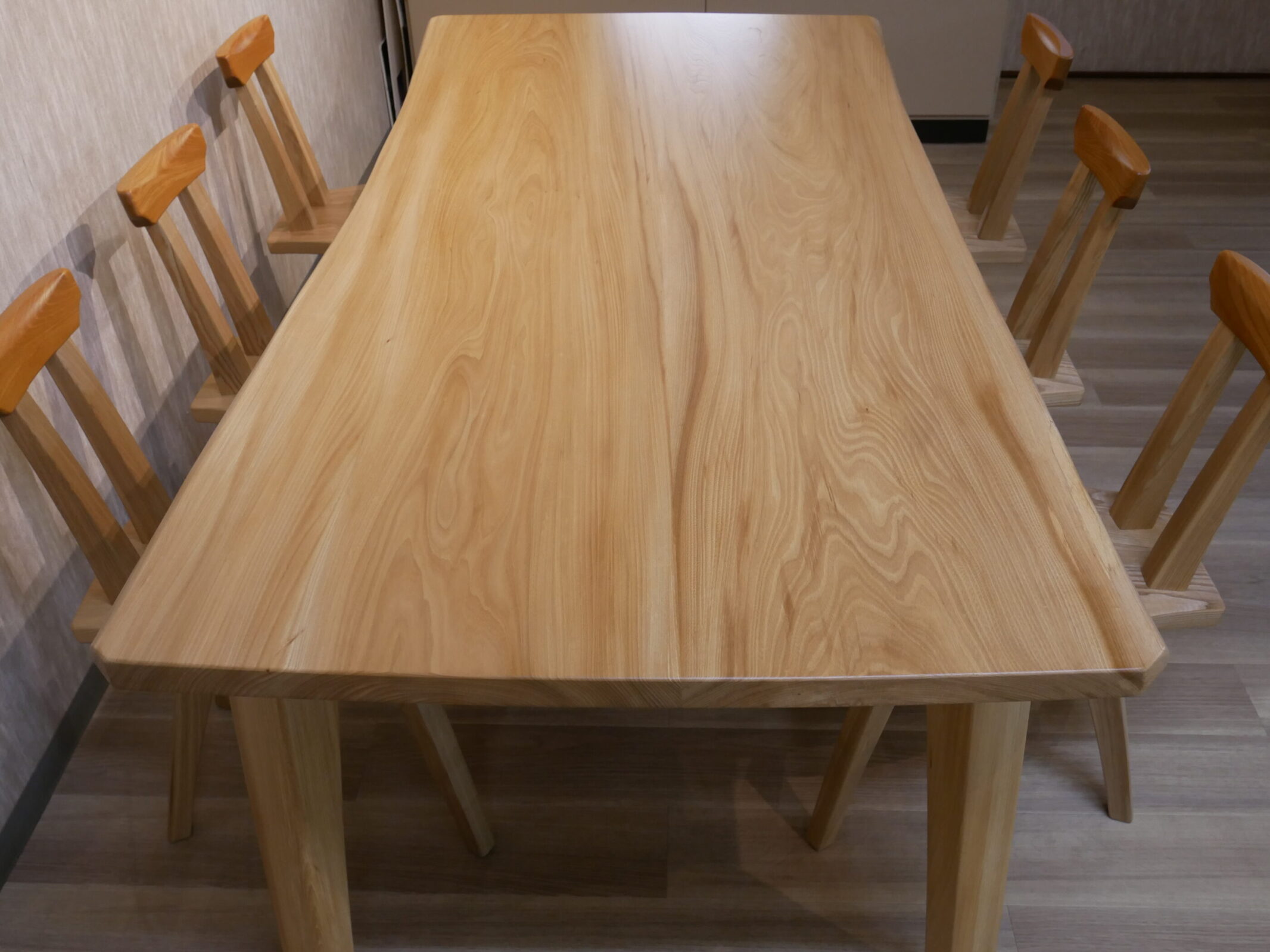 材料持込み ダイニングテーブルセット | 制作事例 | 木工房ひのかわ