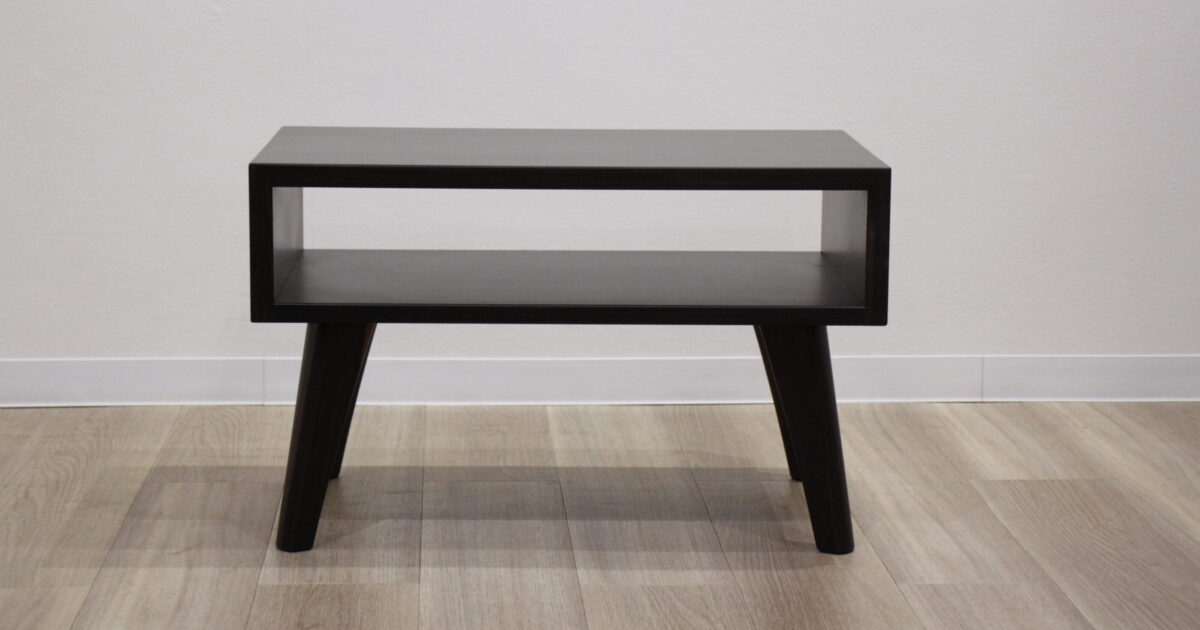 黒檀座卓をリビングテーブルにリメイク | 制作事例 | 木工房ひのかわ